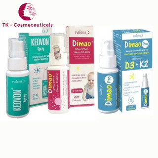 (CHÍNH HÃNG) Combo Tăng Chiều Cao Cho Trẻ Dimao Vitamin D3 + Keovon Vitamin K2 + Dimao Pro