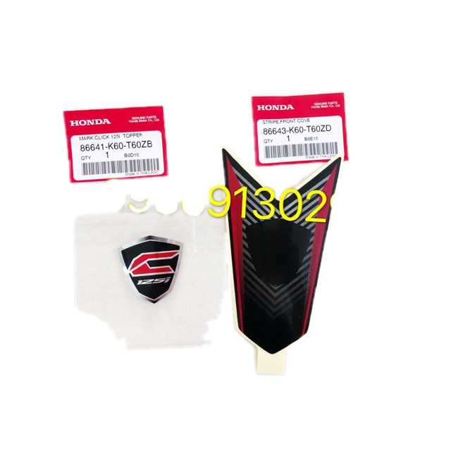 Tem dán mặt nạ trước xe Click đời 2017