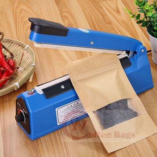 Máy hàn miệng túi dập tay,hàn miệng túi zip, túi giấy, túi nilon, túi cafe
