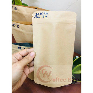 [1kg/size] túi zipper giấy kraft không cửa sổ, đựng trà, cafe
