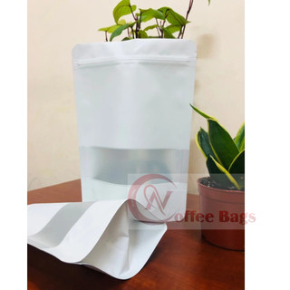 [1kg/size]Túi zipper sữa có cửa sổ tràn, đựng bột, hạt, thực phẩm, trái cây sấy...