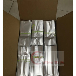 {500gr/size} túi 4 cạnh bạc, đựng bột, trà cafe