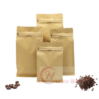 Túi zip giấy MÀN GHÉP, Túi  zipper 8 cạnh cafe - [1kg/size]