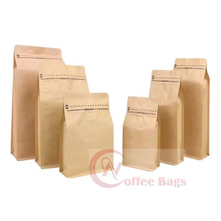 Túi zip giấy MÀN GHÉP, Túi  zipper 8 cạnh cafe - [1kg/size]