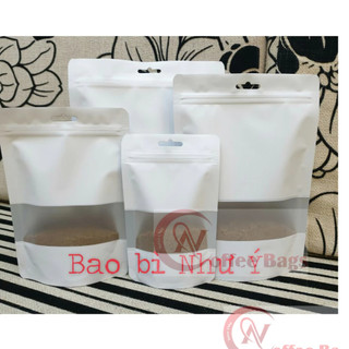 {1kg/size} - Túi zipper đáy đứng có cửa sổ (nhiều màu, nhiều size)