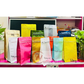 Túi zipper 8 cạnh cafe