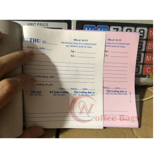 Combo 10 quyển hóa đơn/phiếu thu/phiếu chi (2 liên - 50 bộ - 100 tờ)