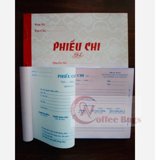 Combo 10 quyển hóa đơn/phiếu thu/phiếu chi (2 liên - 50 bộ - 100 tờ)