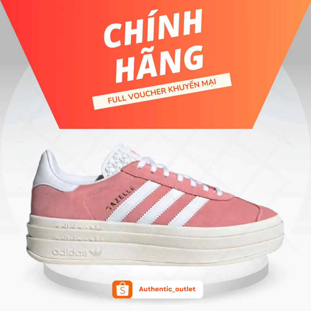 [CHÍNH HÃNG] Giày Adidas Gazelle Bold 'Super Pop Pink' IG9653, Nam và nữ chuẩn authentic outlet