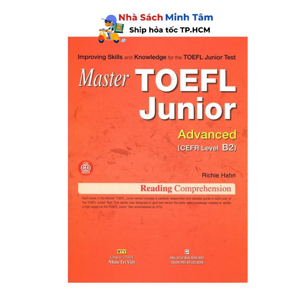 Sách - Master TOEFL Junior - Reading Advanced Level B2 (Kèm CD)