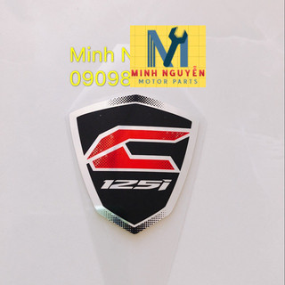 Combo tem dán mặt nạ lớn và chữ honda