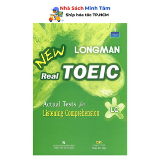 Sách - longman new real toeic - actual tests for listening comprehension lc - kèm 1 cd