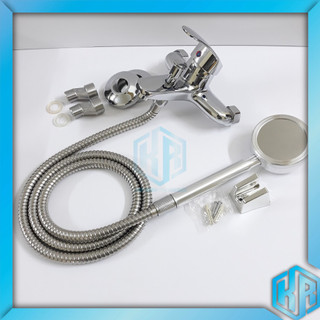 Bộ đầy đủ Củ sen nóng lạnh bằng đồng thau và Tay sen tăng áp hợp kim nhôm chống oxi hóa siêu tiết kiệm nước