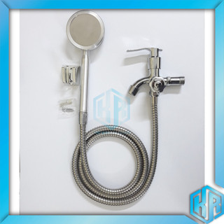 Bộ củ sen 1 đường nước lạnh kèm tay sen tăng áp hợp kim nhôm chống oxi hóa siêu tiết kiệm nước đủ bộ Củ sen+tay+dây+cài