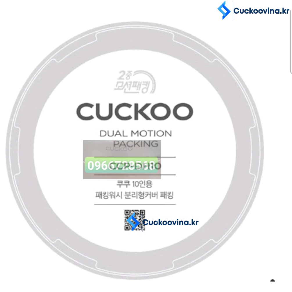 gioăng nồi cơm điện cuckoo DH10  1.8l (tặng Decal tiếng Việt dán nồi Cuckoo chữ trắng nhỏ)