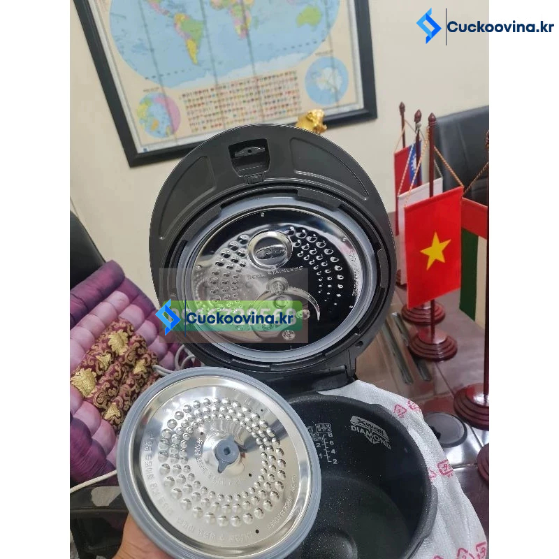 gioăng nồi cơm điện cuckoo mã  CRP QS1010FS/FG(tặng Decal tiếng Việt dán nồi Cuckoo chữ trắng nhỏ)