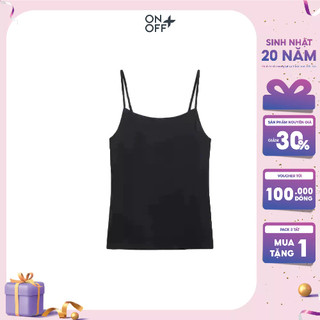 Áo hai dây nữ ONOFF chất liệu Cotton mềm mại, thấm hút mồ hôi tốt - 16IM24S019