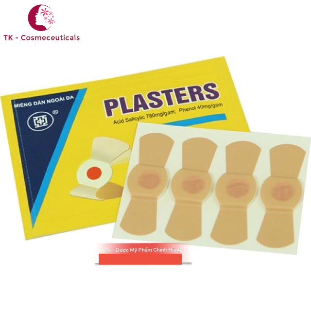 Miếng Dán PLASTER Mụn Cóc, Mụn Cơm, Mắt Cá Chân - Túi 4 Miếng