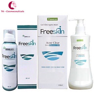 Dung Dịch Xịt Mụn Freeskin / Gel Tắm Ngừa Mụn  Freeskin Acne Clear Giảm Thâm, Làm Sáng, Ngừa Mụn