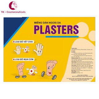 Miếng Dán PLASTER Mụn Cóc, Mụn Cơm, Mắt Cá Chân - Túi 4 Miếng
