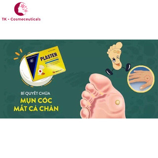 Miếng Dán PLASTER Mụn Cóc, Mụn Cơm, Mắt Cá Chân - Túi 4 Miếng