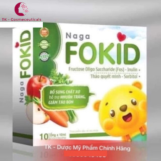 Thực Phẩm Bổ Sung Chất Xơ, Hỗ Trợ Nhuận Tràng NAGA FOKID - Hộp 10 Ống