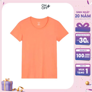 Clearance sale | Áo thun nữ ngắn tay ONOFF chất liệu 100% Cotton tự nhiên mềm mại - H16TS20138
