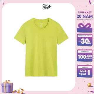 Áo thun nữ ONOFF chất liệu Cotton tự nhiên mềm mại, thoáng khí - 16TS22S138