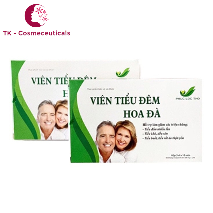 Viên Tiểu Đêm Hoa Đà Giúp Bổ Thận, Giảm Triệu Chứng Tiểu Đêm, Tiểu Nhiều Lần, Tiểu Khó, Tiểu Són -  Hộp 30 Viên