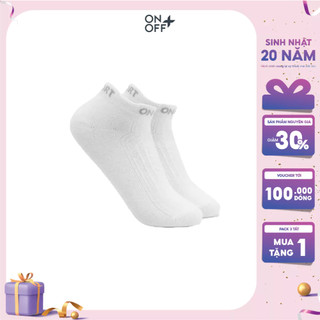 Tất nữ cổ ngắn ONOFF Cotton Active khử mồ hôi chân - 16AE23A113