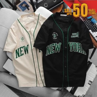 Áo sơmi baseball icdn new york - smid0207