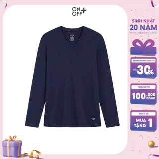 Clearance sale | Áo body nam cổ tim ONOFF vải dệt kim thoáng khí - 18IT22W026