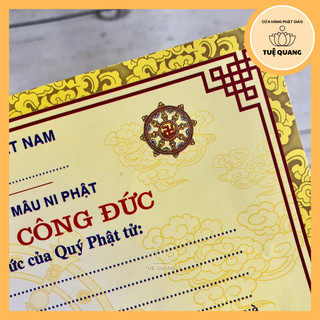 Tập 100 Tờ Giấy Ghi Nhận Công Đức