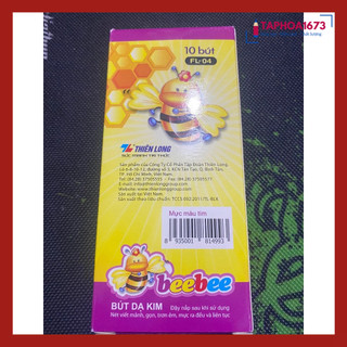 Bút Dạ Kim BEE BEE Tím TL FL-04 Trơn Êm (Hộp 10 Chiếc)
