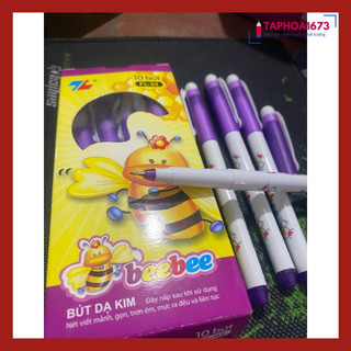 Bút Dạ Kim BEE BEE Tím TL FL-04 Trơn Êm (Hộp 10 Chiếc)