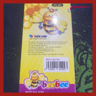 Bút Dạ Kim BEE BEE Tím TL FL-04 Trơn Êm (Hộp 10 Chiếc)