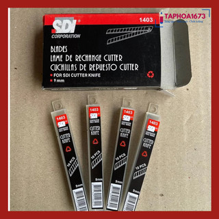SET 3 Lọ Lưỡi Dao Dọc Giấy SDI Bé 9mm Đẹp (Lọ 10 Lưỡi)