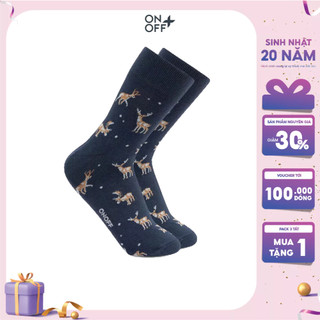 ONOFF PREMIUM | Tất nam cổ trung kháng khuẩn khử mùi - 18AQ24A082