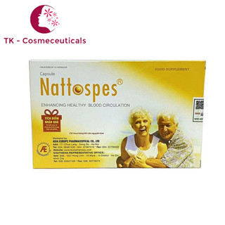 NATTOSPES Tan Các Cục Máu Đông, Tai Biến, Nhồi Máu Não, Phục Hồi Sau Tai Biến (MUA 6 TẶNG 1) - Hộp 30 Viên