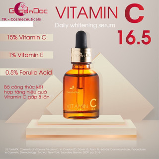 (CHÍNH HÃNG) Serum GoodnDoc Vitamin C 16.5 Sáng Da Chống Lão Hóa - 30ml