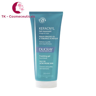 (CHÍNH HÃNG) Gel Rửa Mặt DUCRAY KERACNY Gel Mousssant Cho Da Nhờn, Mụn - 200ml