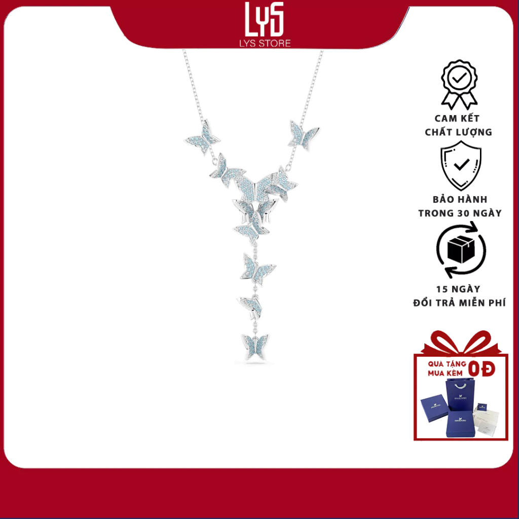 Dây chuyền nữ Lys Lilia Y necklace Butterfly, Blue 6109BL