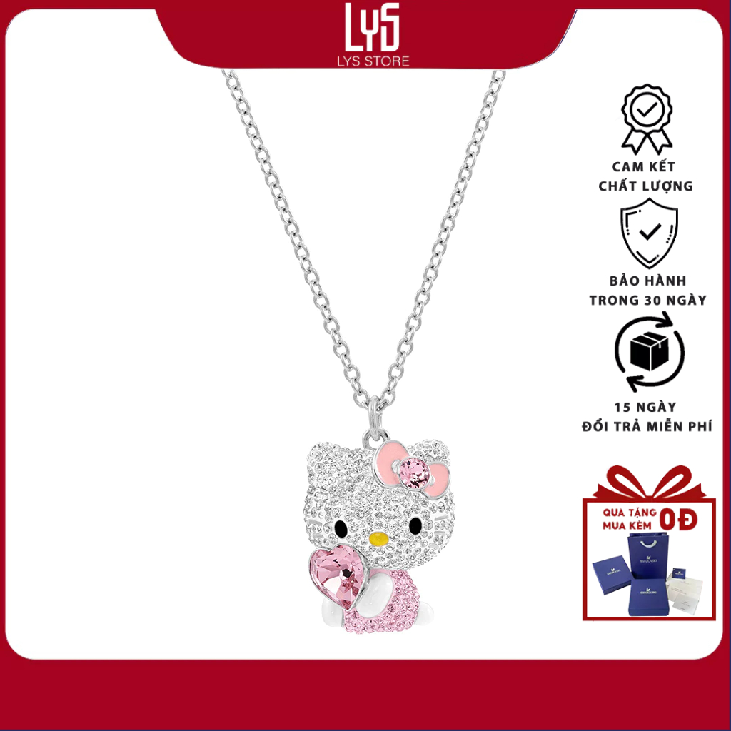 Dây chuyền Nữ Lys Hello Kittyy Necklace Silver 6056 Fullbox - Hàng Xuất Xịn