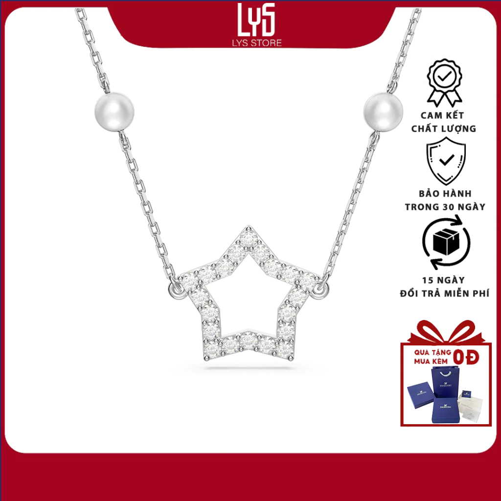 Dây chuyền nữ LYS Stella Pearl Star 6322SV