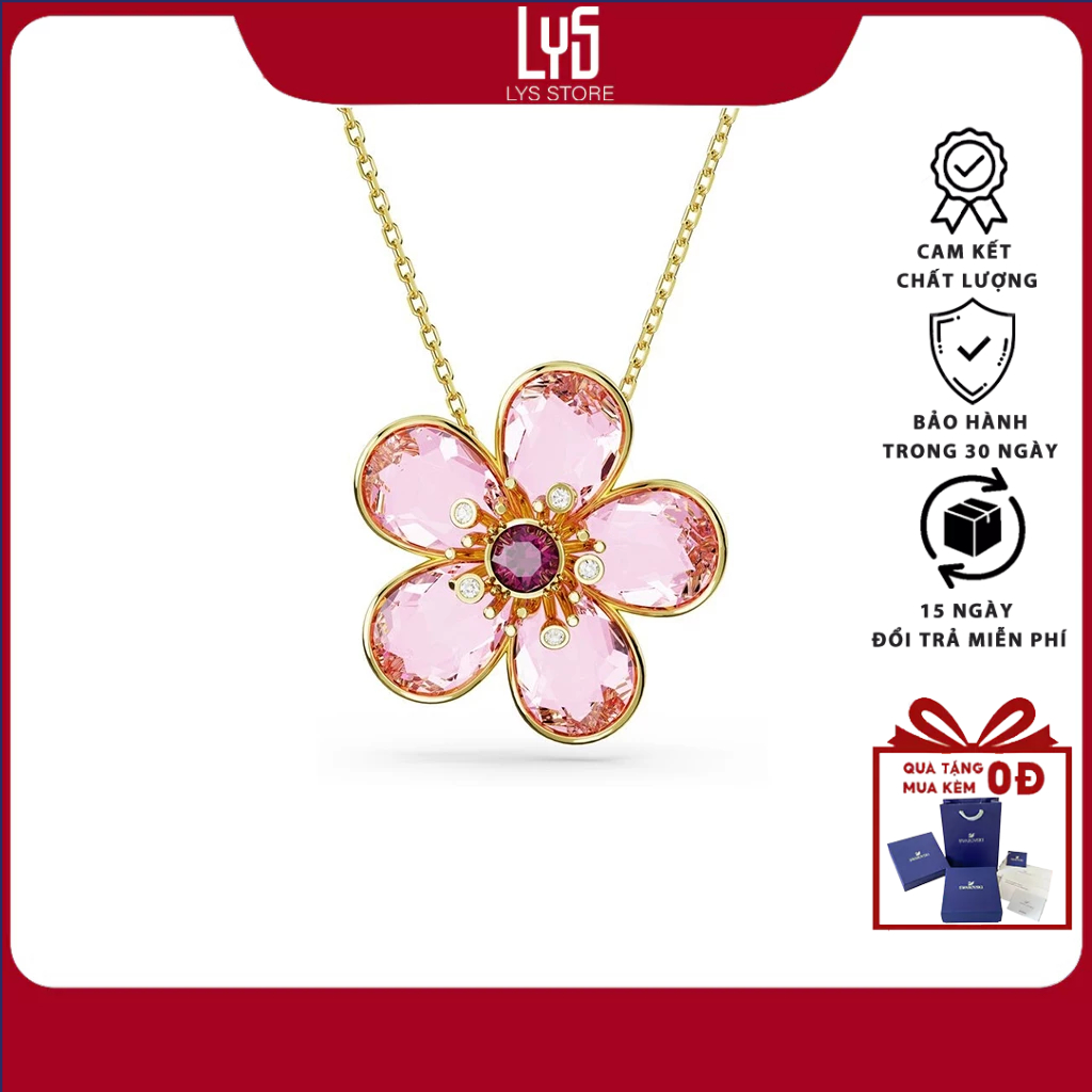 Dây chuyền nữ Flower, Pink Florere necklace 6112
