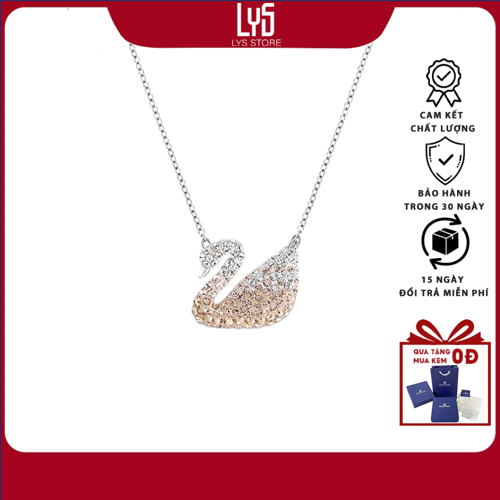 Dây chuyền nữ Lys Ombre Orannge 6374OR - Dây Chuyền Thiên Nga Bạc S925