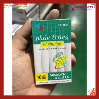 SET 3 Hộp Phấn Trắng Thiên Long DC-008 Không Bụi (Hộp 10 Viên)