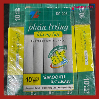 SET 3 Hộp Phấn Trắng Thiên Long DC-008 Không Bụi (Hộp 10 Viên)