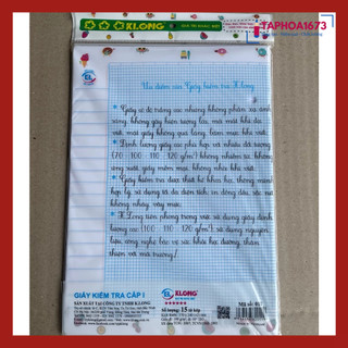 Giấy Kiểm Tra Klong 4 Ôly - Ms: 011