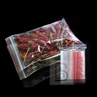 [1kg/size] Túi zip viền chỉ đỏ(hàng có sẵn)